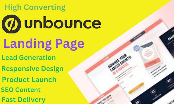 Gig Preview - Create highly converting unbounce landing page design, wordpress landing page