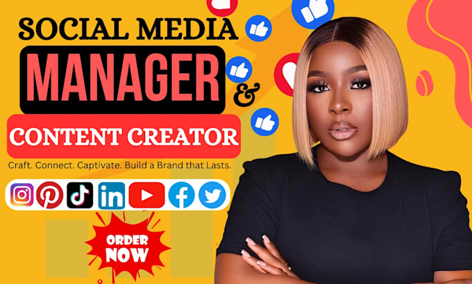 Gig Preview - Be your social media marketing manager post design and content creator