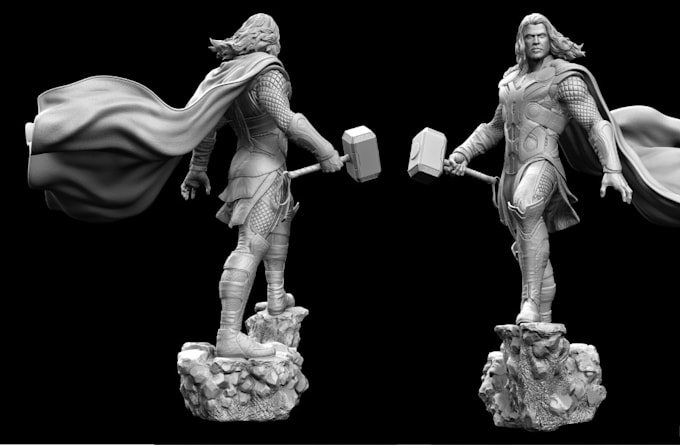 Gig Preview - Create 3d printable miniature for trpg,stl file,realistic headbust,dnd,edit 3d