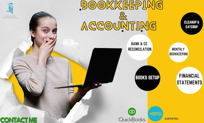 Gig Preview - Manage all the bookkeeping works using bookkeeping software