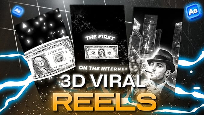 Gig Preview - Edit I will create viral 3d instagram reels like houston kold and bartvfx