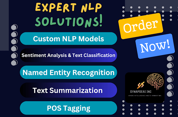 Gig Preview - Build a custom nlp model for text processing and analysis