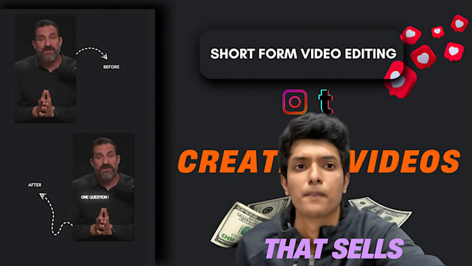 Gig Preview - Edit viral short form videos for you