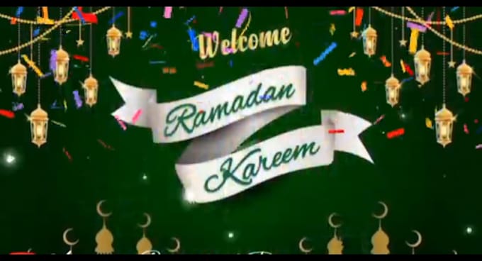 Gig Preview - Do ramadan mubarak animation video greeting ed mubarak animation i