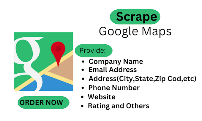 Gig Preview - Scrape google maps or business with emails