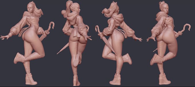 Gig Preview - Model 3d printable character sculpt 3d miniature dnd action figure 3d printing