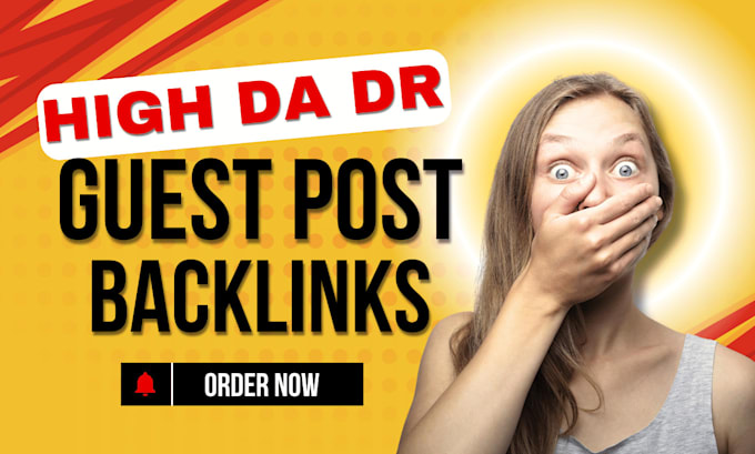 Gig Preview - Do guest post dofollow backlink on high da guest post sites with white hat seo