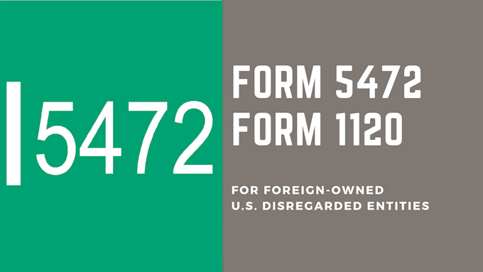 Gig Preview - Prepare and file form 5472 for your foreign owned US business