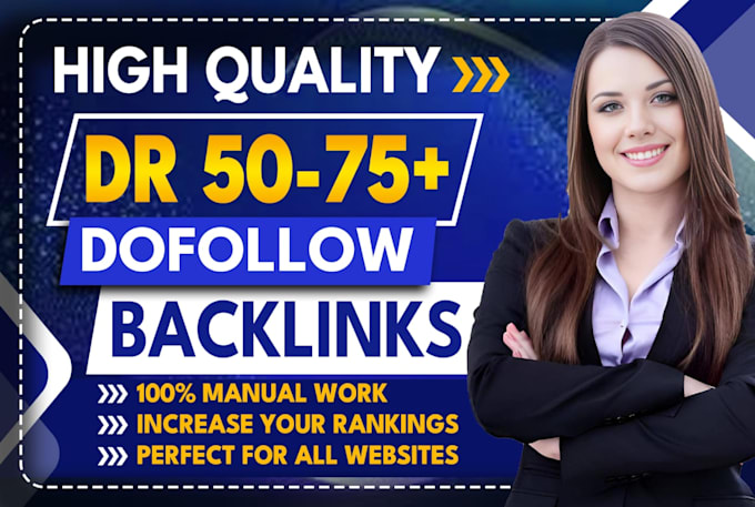 Bestseller - do high da authority dofollow seo backlinks for quality link building service