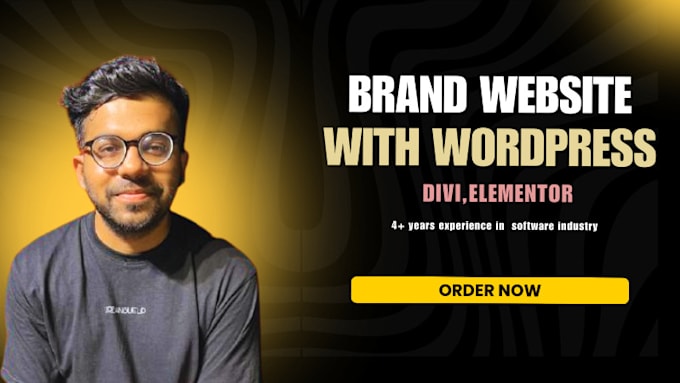 Gig Preview - Wordpress website design with elementor, divi