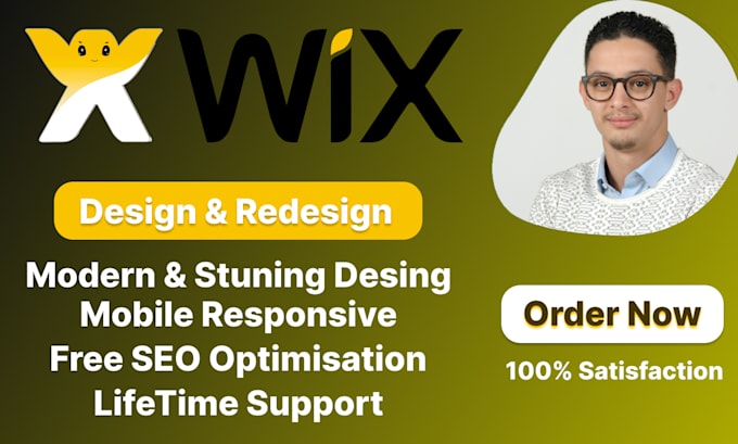 Gig Preview - Build wix website design wix website redesign wix website