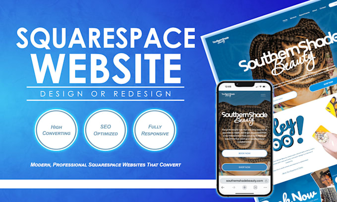 Bestseller - design or redesign a converting squarespace website