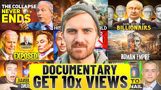 Gig Preview - Design high CTR youtube thumbnails for documentary and history videos