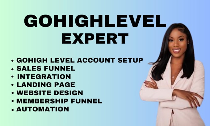 Gig Preview - Your gohighlevel expert for go high level website and sales funnel