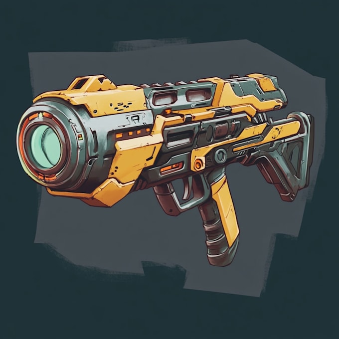 Gig Preview - Do a 2d concept art of a weapon or vehicle for you