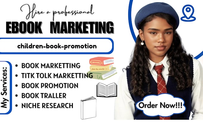 Gig Preview - Do book marketing, children book promotion, book promotion, amazon kdp ads