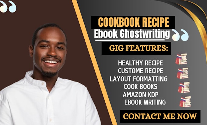 Gig Preview - Create KDP cookbooks healthy recipe books custom recipes layout and formatting