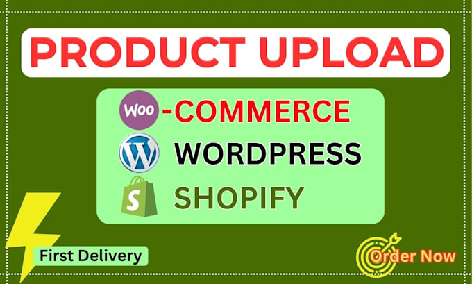 Gig Preview - Do shopify product upload services and other platforms