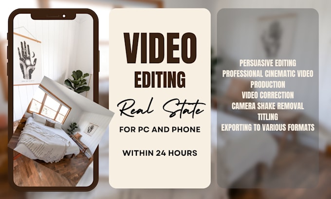 Gig Preview - Edit your real estate airbnb video, home tours, travel videos