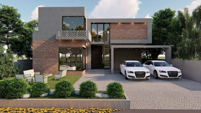 Bestseller - redesign 3d house, villa in sketchup, lumion render, facade exterior, elevation