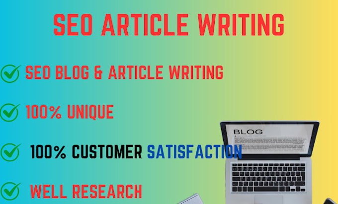 Gig Preview - Write a blog or SEO article up to 600 words