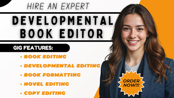 Gig Preview - Do developmental book editing non fiction fiction novel editor manuscript edting