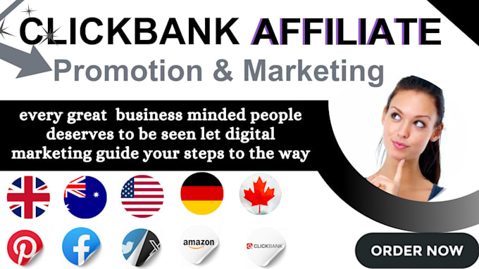 Gig Preview - Clickbank affiliate link promotion affiliate marketing clickbank link promotion