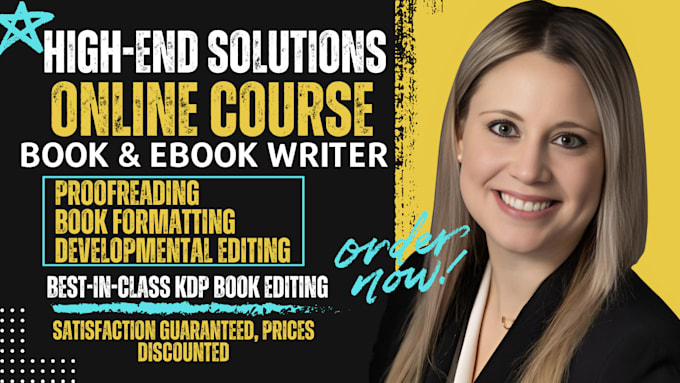 Gig Preview - Ghostwrite ebook online course content self help book writer kindle book editor