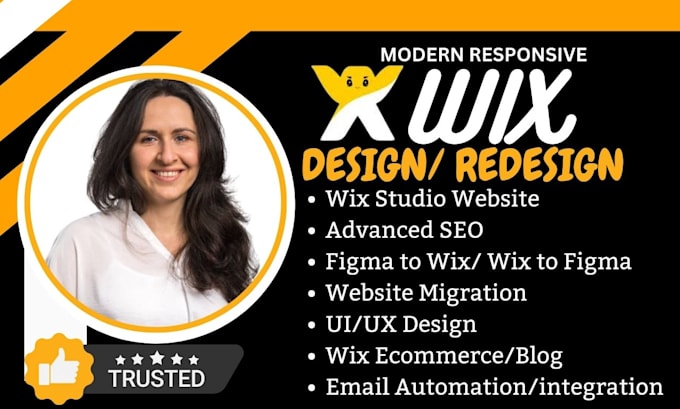 Gig Preview - Design redesign wix studio website, convert figma to wix, design wix ecommerce