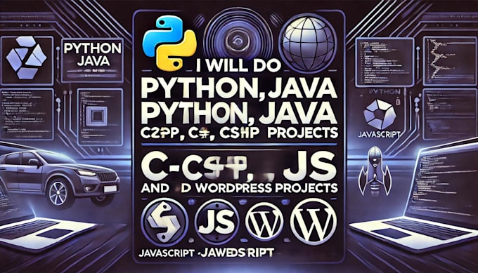 Gig Preview - Do python java cpp c csharp js wordpress programming task projects