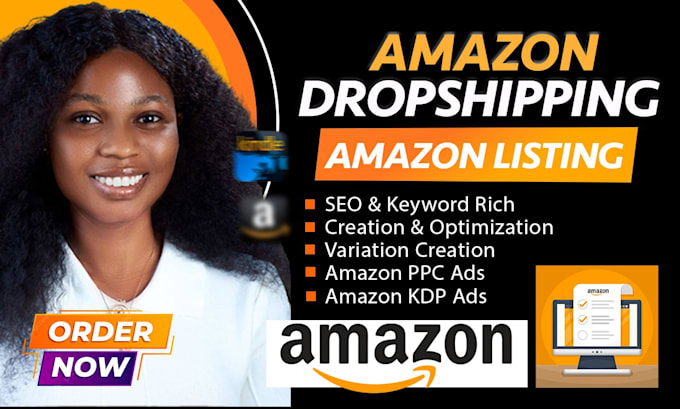 Gig Preview - Do amazon fba product listing, amazon dropshipping store, virtual assistant