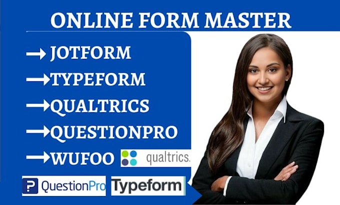 Gig Preview - Create jotform typeform qualtrics questionnaire questionpro surveyplanet wufoo