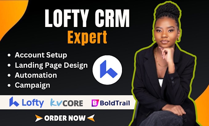 Gig Preview - Setup lofty CRM website, kvcore, boldtrail, chime, follow up boss, kv core CRM