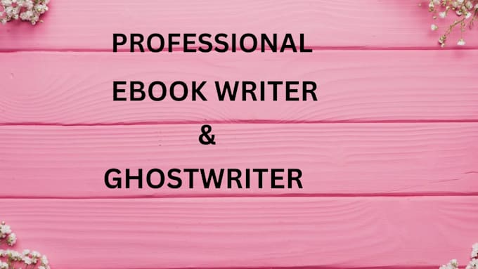 Gig Preview - Be nonfiction ghostwriter, christian ebook writer, self help ebook ghostwriter