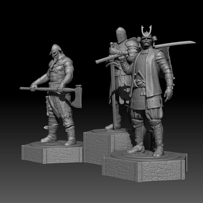 Bestseller - sculpt 3d character figurine warhammer miniature 3d character model in zbrush