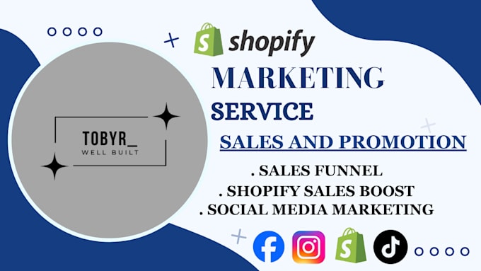 Gig Preview - Promote your shopify store, boost sales and marketing