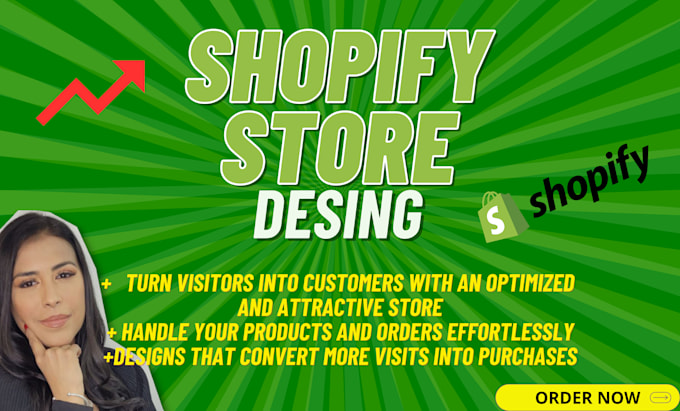 Gig Preview - Design a professional and high converting shopify store