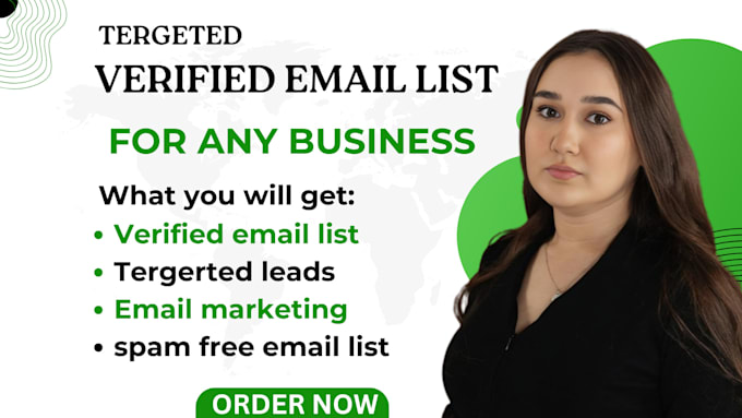 Gig Preview - Build verified email list for any business, niche targeted email