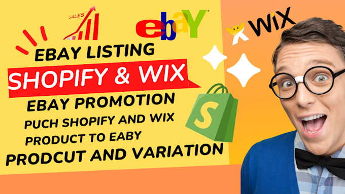 Gig Preview - Upload shopify wix products to ebay, optimize listings and run ebay promotions