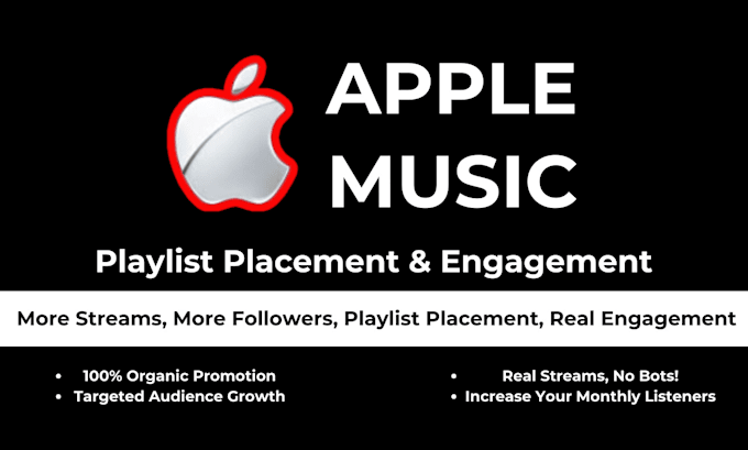 Gig Preview - Do organic apple music promotion to boost your streams and visibilty