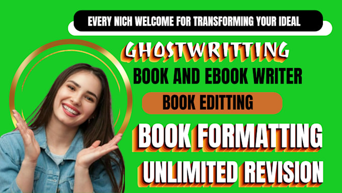 Gig Preview - Be your ebook writer, ghost writer, self help ebook, medical ebook, ebook design