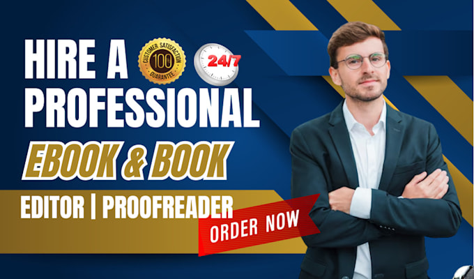 Gig Preview - Be your professional ebook and book proofreader and editor