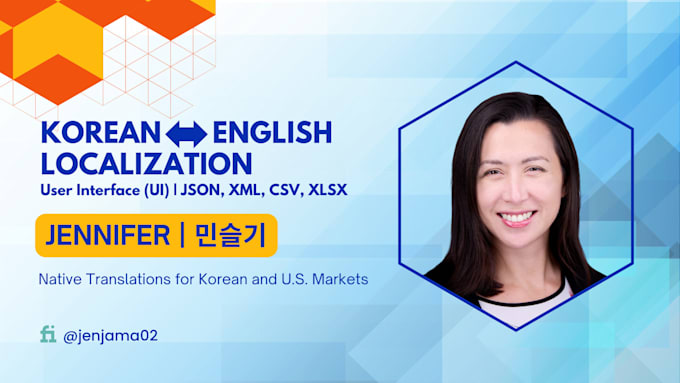 Gig Preview - Localize your UI and software strings in korean and english