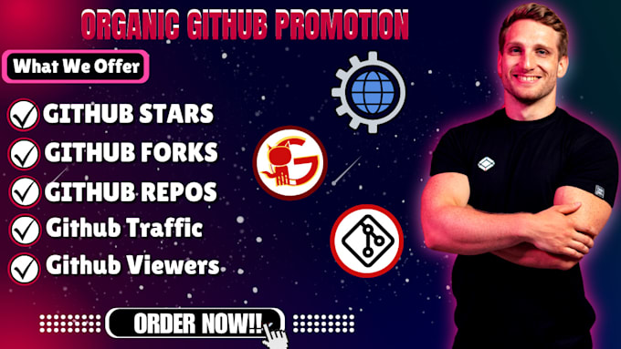 Gig Preview - Do organic github promotion to gain boost stars, fork, watchers