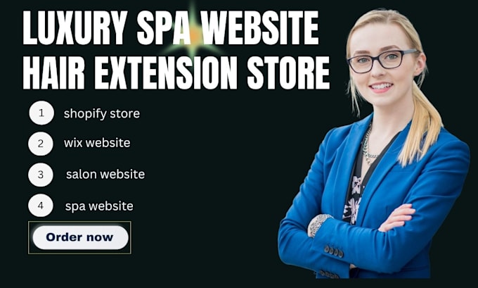 Gig Preview - Create luxury spa  website hair extension store beauty wig spa website