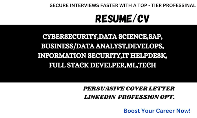 Bestseller - write a resume for you that we standout