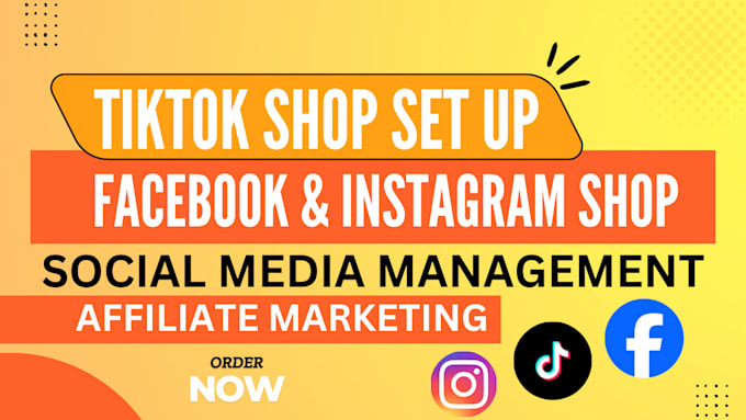 Gig Preview - Set up, manage, boost your tiktok shop , facebook instagram affiliate marketing