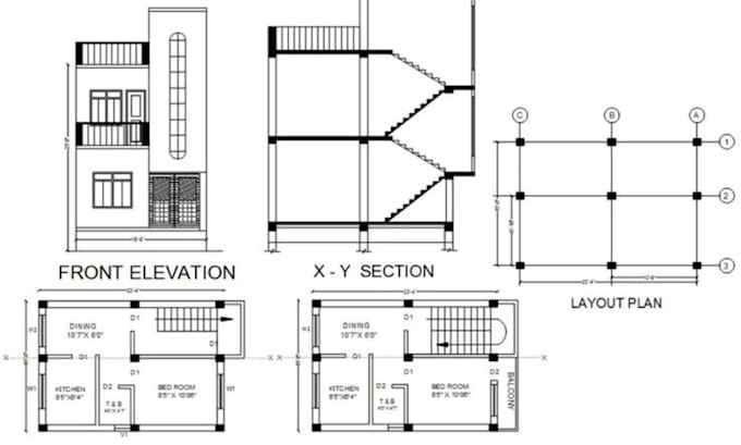 Gig Preview - 3d render and model exterior interior 3d floor plan, elevation drawing, section