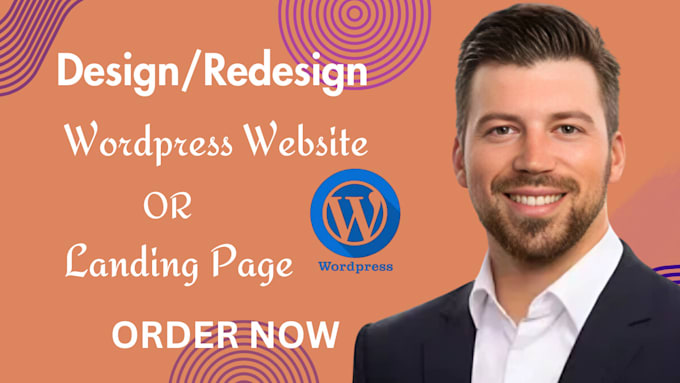 Gig Preview - Create responsive wordpress landing page, design or redesign wordpress website