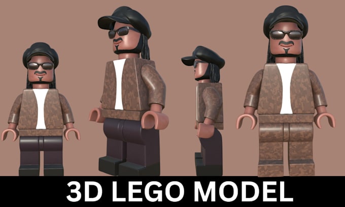 Gig Preview - Design a 3d lego character, lego accessories, 3d minifigure for 3d printing